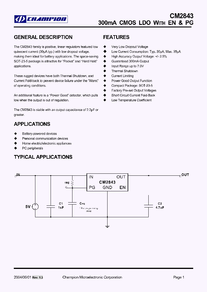 CM2843_250798.PDF Datasheet