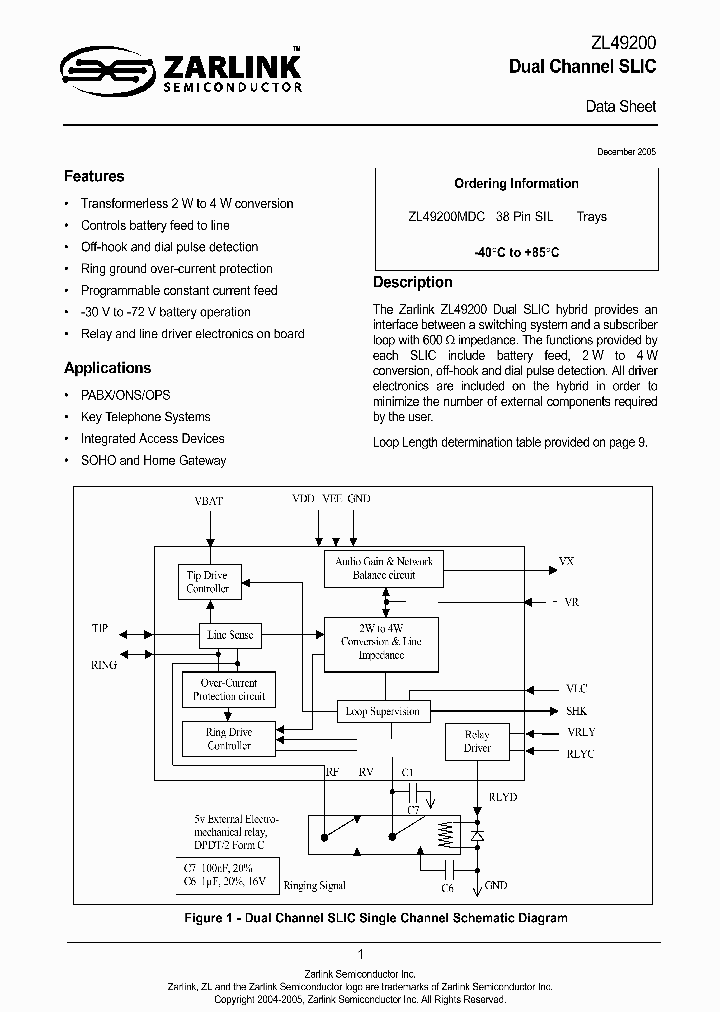 ZL49200MDC_736817.PDF Datasheet