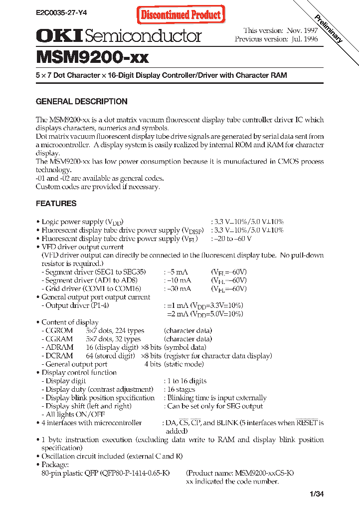 MSM9200-XX_1013667.PDF Datasheet
