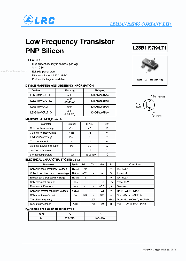 L2SB1197KXLT1_451602.PDF Datasheet