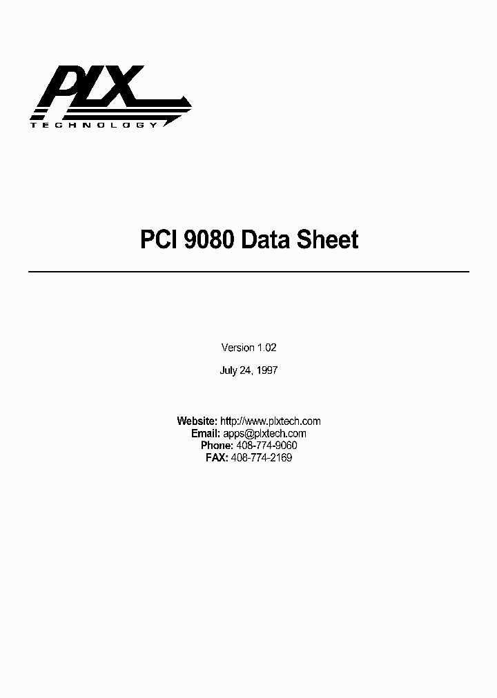 PCI9080_1085086.PDF Datasheet