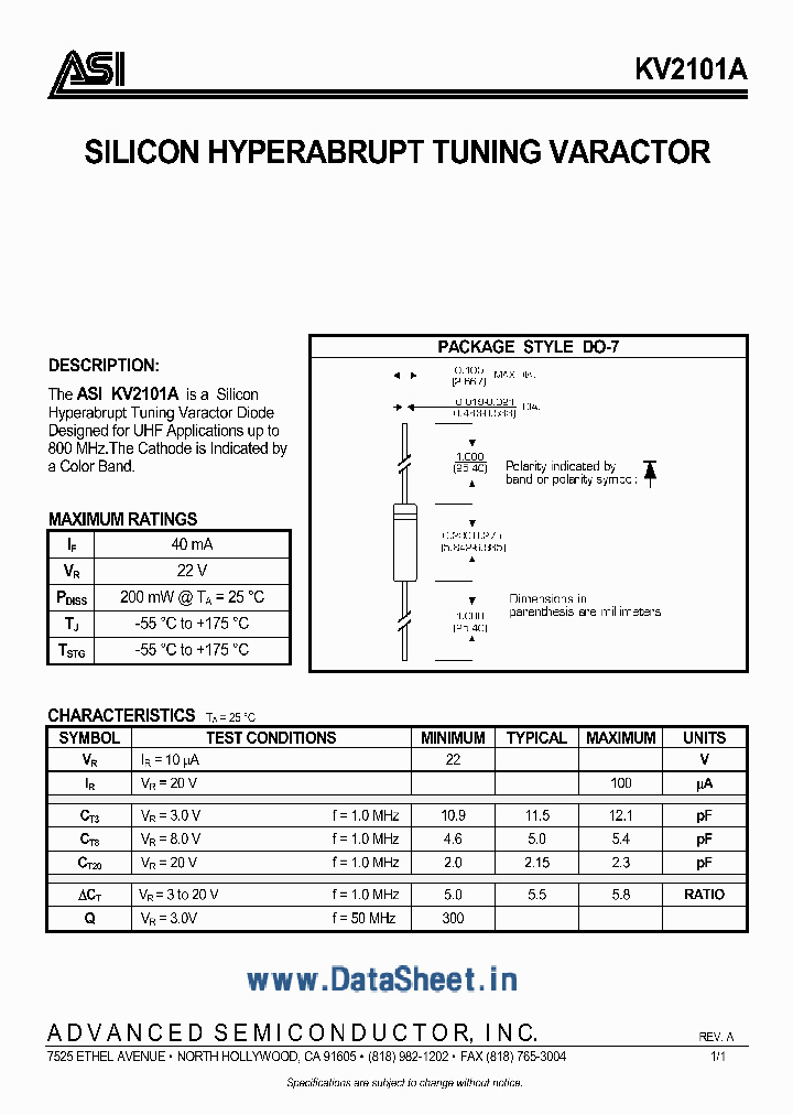 KV2101A_870679.PDF Datasheet