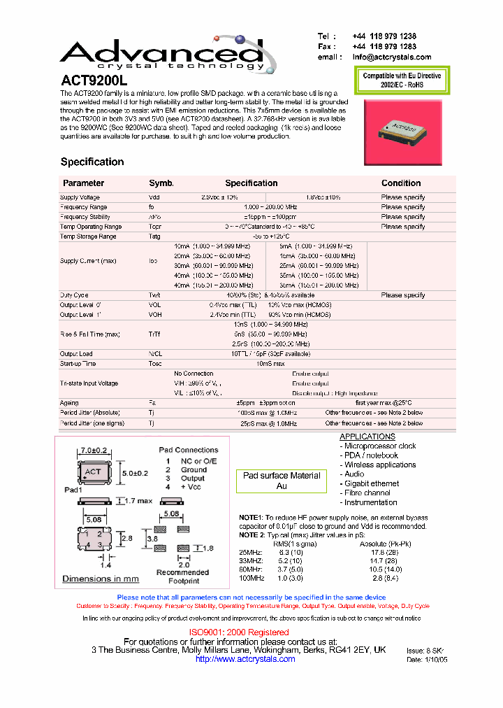 ACT9200L_4842620.PDF Datasheet