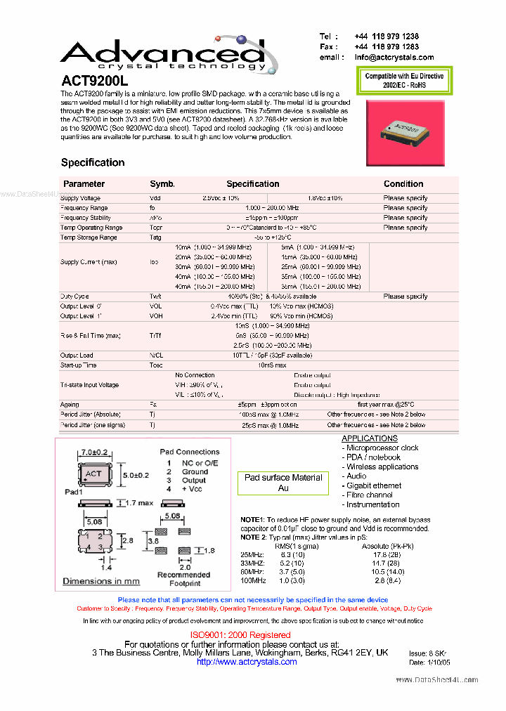 ACT9200L_6949528.PDF Datasheet